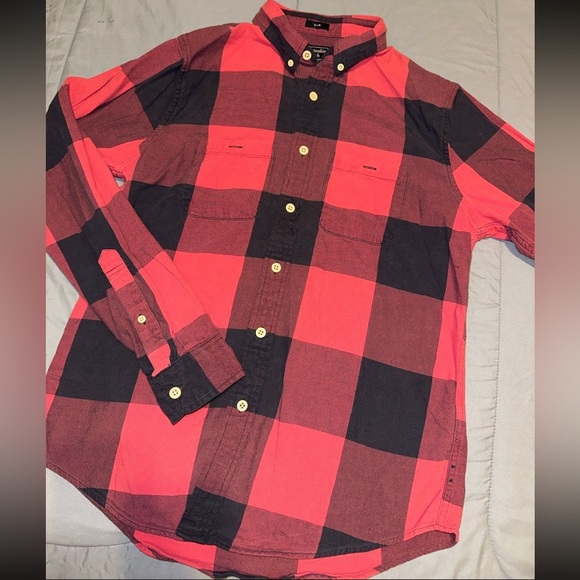 Abercrombie And Fitch Plaid Button Front Long Sleeve - Picture 3 of 3